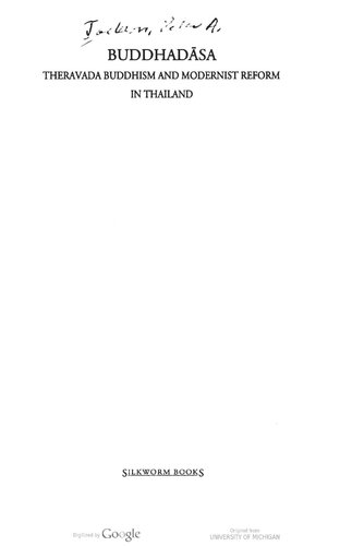 تصویر کتاب Buddhadāsa: Theravada Buddhism and Modernist Reform in Thailand تصویر کتاب Buddhadāsa: Theravada Buddhism and Modernist Reform in Thailand