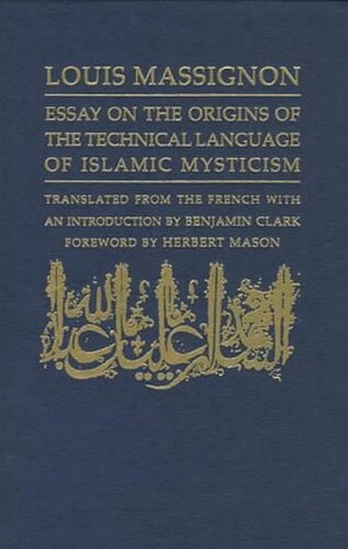 تصویر کتاب Essay on the Origins of the Technical Language of Islamic Mysticism
